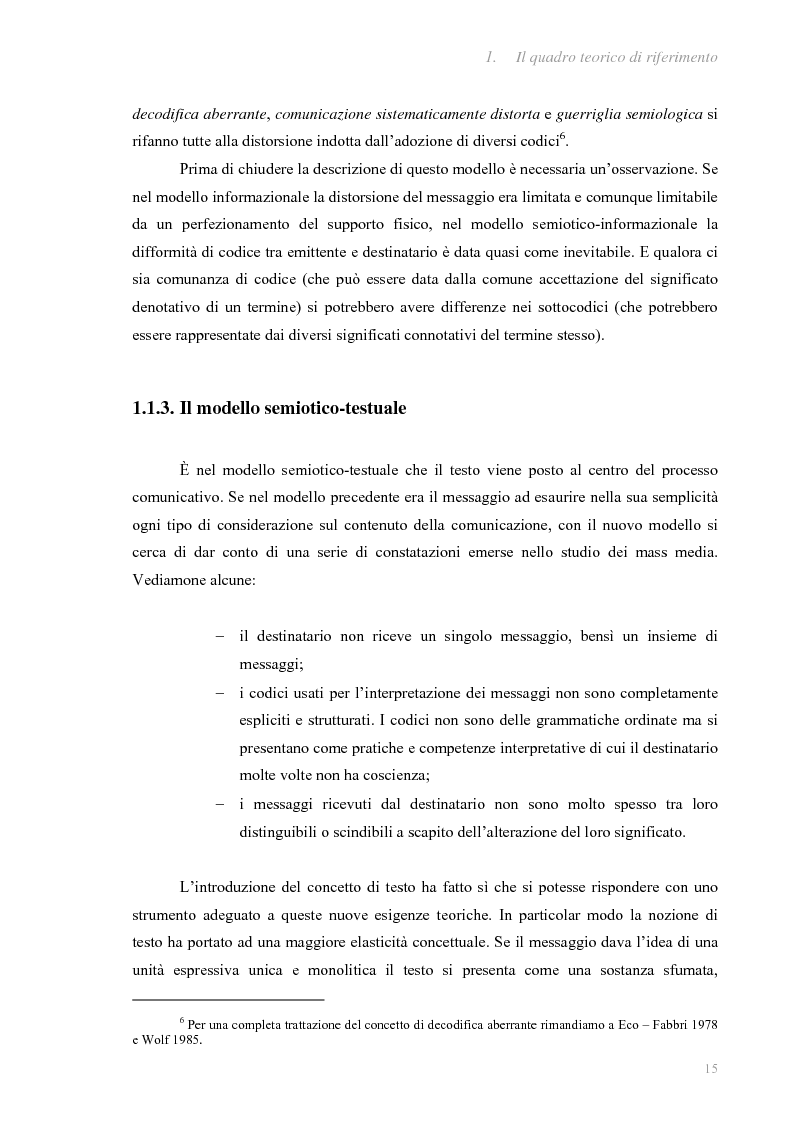 Anteprima della tesi: I fatti e la loro messa in scena: due casi di informazione televisiva a confronto, Pagina 11