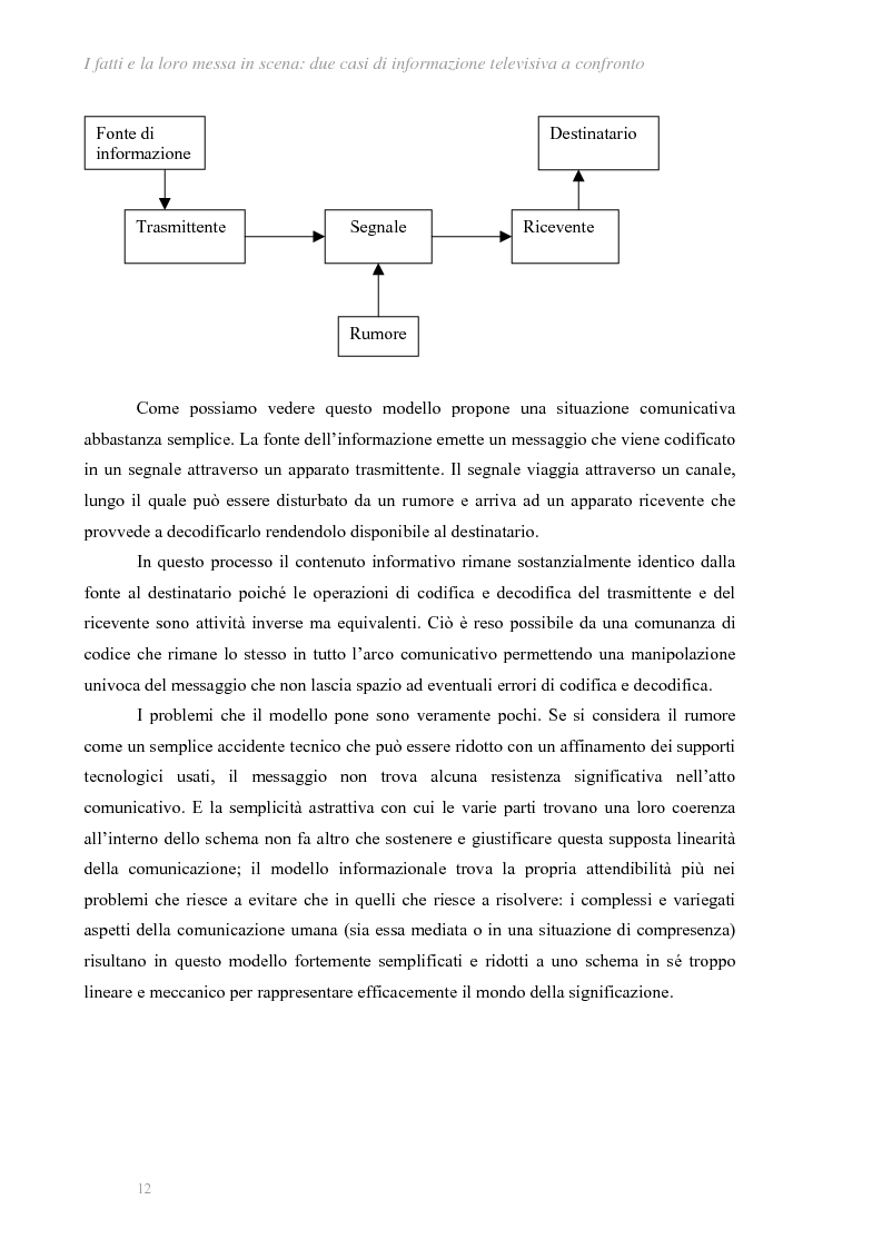 Anteprima della tesi: I fatti e la loro messa in scena: due casi di informazione televisiva a confronto, Pagina 8