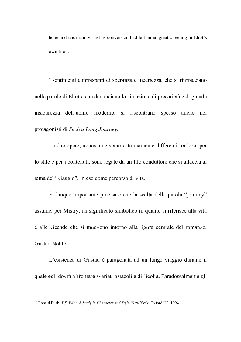 Anteprima della tesi: Rohinton Mistry: un'analisi di Such a Long Journey, Pagina 10