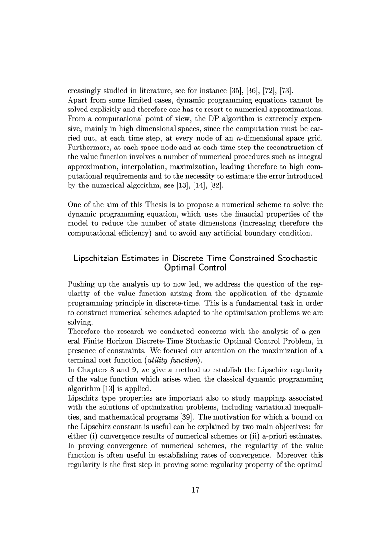 Anteprima della tesi: Viscosity Solutions and Optimization in Mathematical Finance, Pagina 14