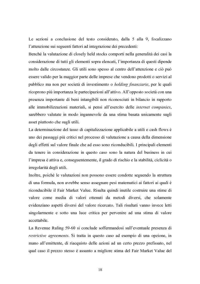 Anteprima della tesi: Fair market value d'impresa: un'analisi delle determinanti economiche, Pagina 15