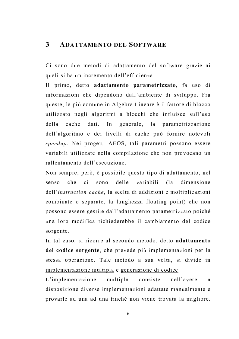 Anteprima della tesi: Sullo sviluppo di librerie software adattative: Atlas e Fftw, Pagina 6
