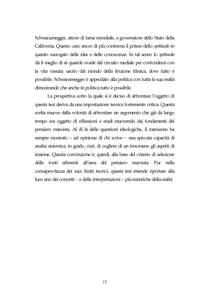 Anteprima della tesi: Metamorfosi della politica e la categoria dello spettacolo in Debord, Pagina 11