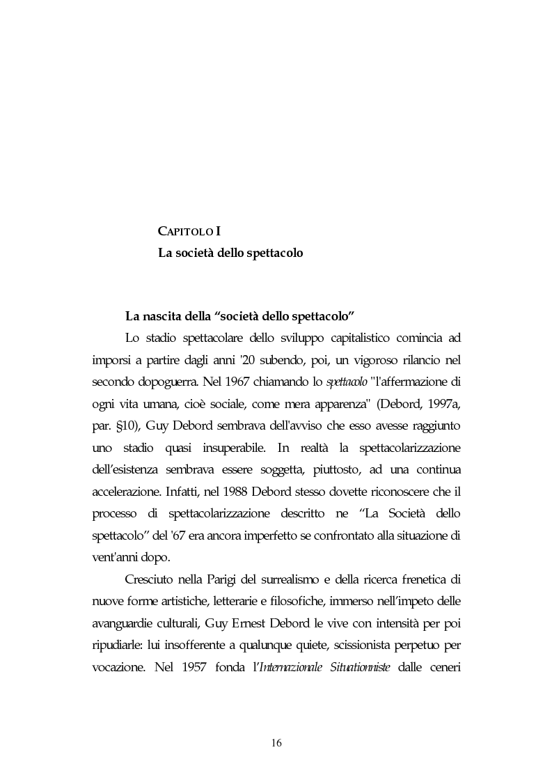 Anteprima della tesi: Metamorfosi della politica e la categoria dello spettacolo in Debord, Pagina 12