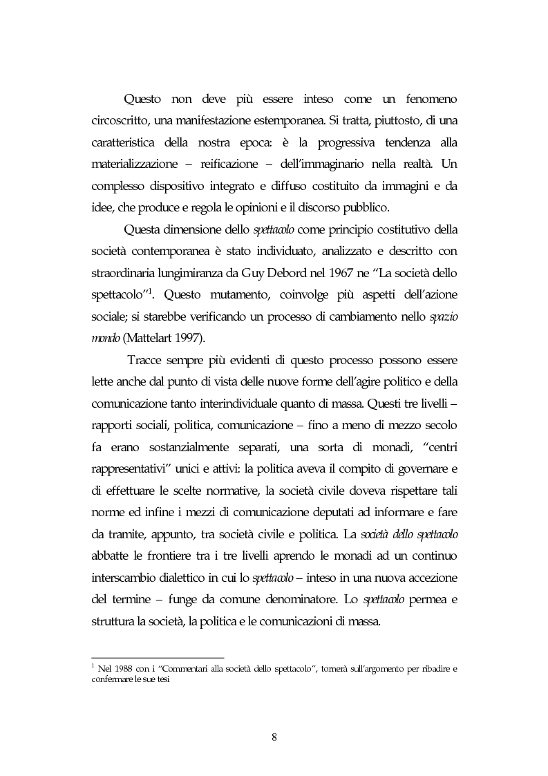 Anteprima della tesi: Metamorfosi della politica e la categoria dello spettacolo in Debord, Pagina 4