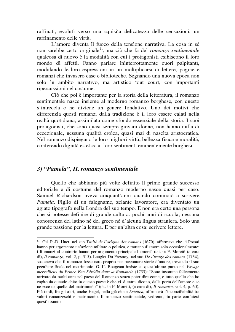 Anteprima della tesi: Romanzo e parodia nel Settecento. Tra Don Chisciotte e la Pamela Vogue, Pagina 9