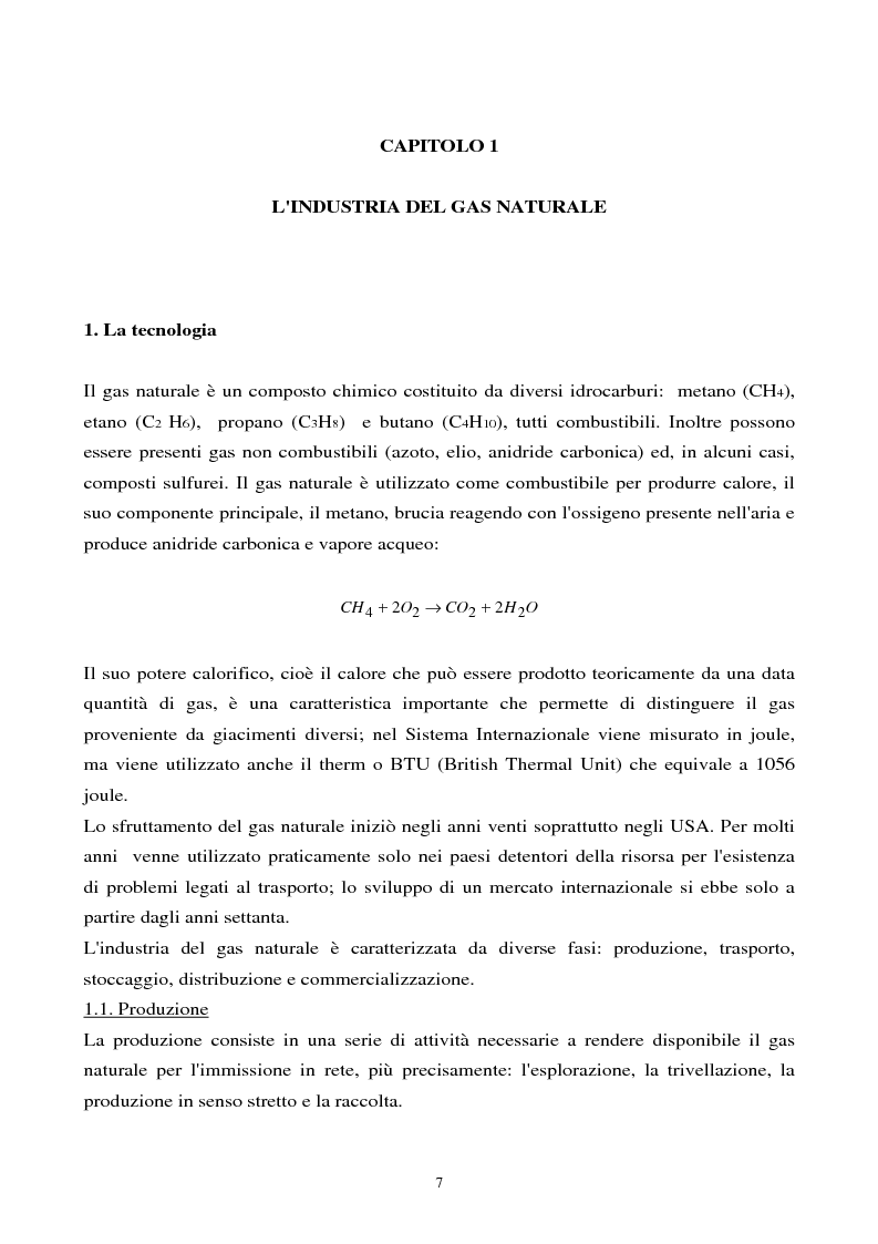 Anteprima della tesi: La deregolamentazione del mercato del gas naturale: il caso degli Stati Uniti, Pagina 3
