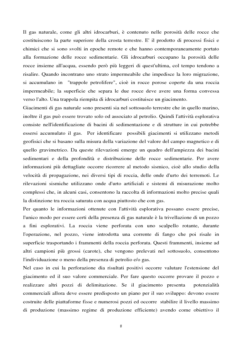 Anteprima della tesi: La deregolamentazione del mercato del gas naturale: il caso degli Stati Uniti, Pagina 4