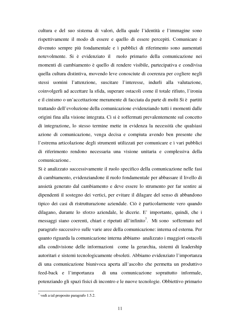 Anteprima della tesi: Le risorse umane e la comunicazione nella gestione dei processi di cambiamento, Pagina 6