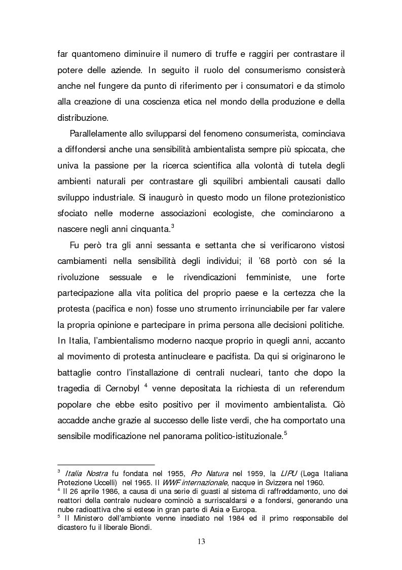 Anteprima della tesi: Il consumatore etico e solidale: prospettive e sviluppo di un nuovo stile di vita tra realtà e utopia, Pagina 8