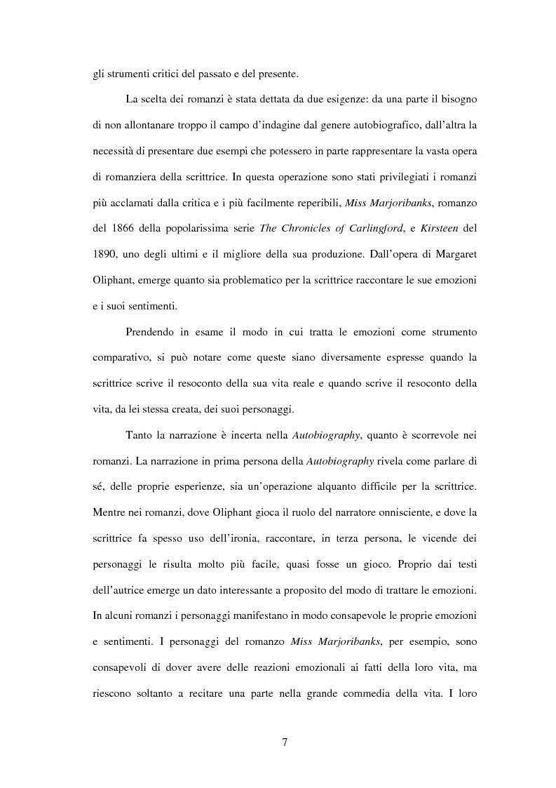 Anteprima della tesi: Margaret Oliphant fra Autobiografia e Romanzo. L'impossibilità di raccontarsi., Pagina 3