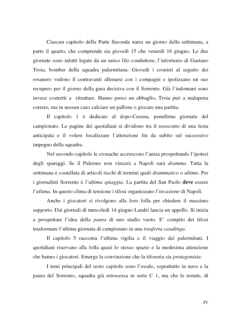 Anteprima della tesi: Palermo 1972: aspettando la serie A - L'attesa per l'ultima partita di campionato, tra giornalismo e tifoseria, Pagina 4