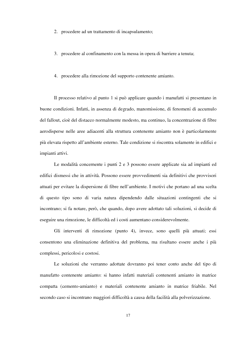 Anteprima della tesi: Problematiche connesse alla bonifica da amianto negli impianti chimici, Pagina 11