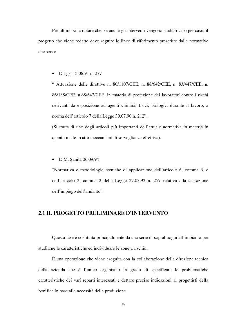 Anteprima della tesi: Problematiche connesse alla bonifica da amianto negli impianti chimici, Pagina 12