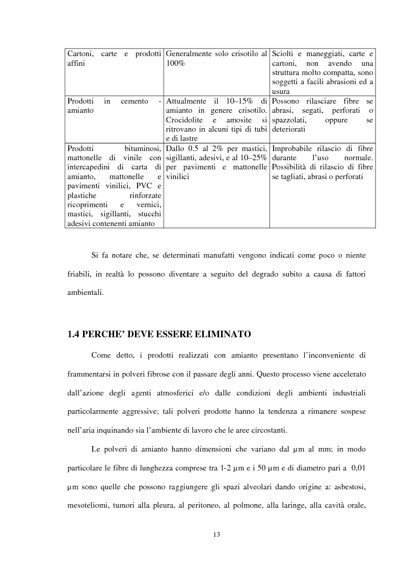 Anteprima della tesi: Problematiche connesse alla bonifica da amianto negli impianti chimici, Pagina 7