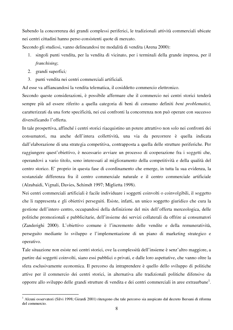 Anteprima della tesi: Marketing urbano e town centre management: esperienze italiane e britanniche a confronto, Pagina 3