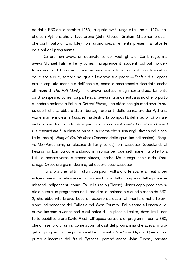 Anteprima della tesi: ''Non sono il Messia, lo giuro su Dio!''- Messianismo e modernità in ''Life of Brian'' dei Monty Python, Pagina 12