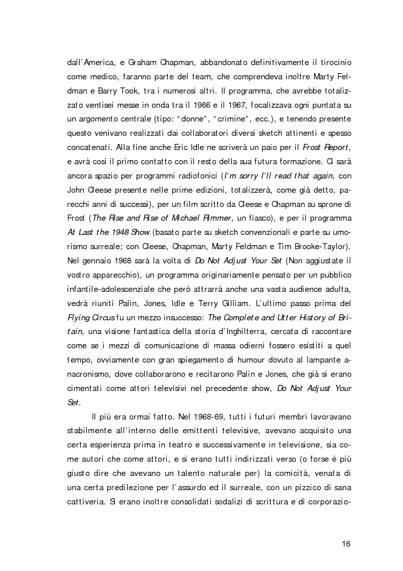 Anteprima della tesi: ''Non sono il Messia, lo giuro su Dio!''- Messianismo e modernità in ''Life of Brian'' dei Monty Python, Pagina 13