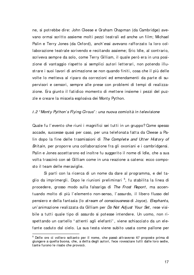 Anteprima della tesi: ''Non sono il Messia, lo giuro su Dio!''- Messianismo e modernità in ''Life of Brian'' dei Monty Python, Pagina 14