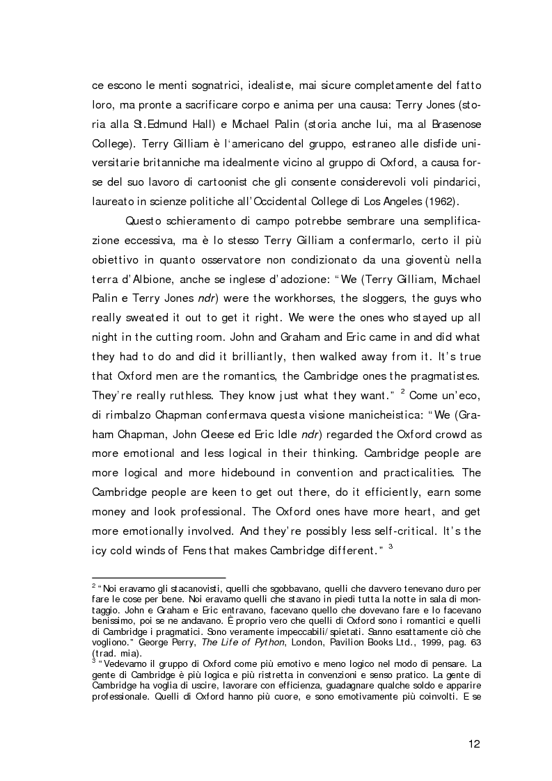 Anteprima della tesi: ''Non sono il Messia, lo giuro su Dio!''- Messianismo e modernità in ''Life of Brian'' dei Monty Python, Pagina 9