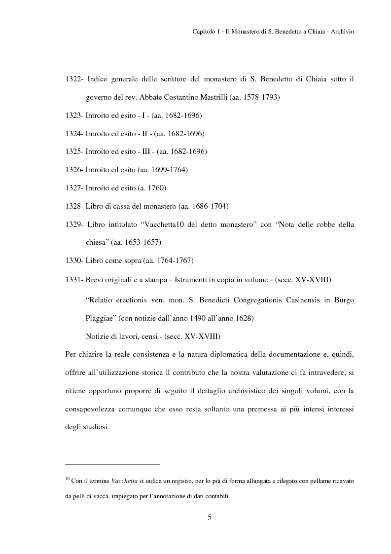 Anteprima della tesi: L'Archivio del monastero di S. Benedetto a Chiaia (Archivio di Stato di Napoli, Corporazioni religiose volumi 1322-1331), Pagina 11