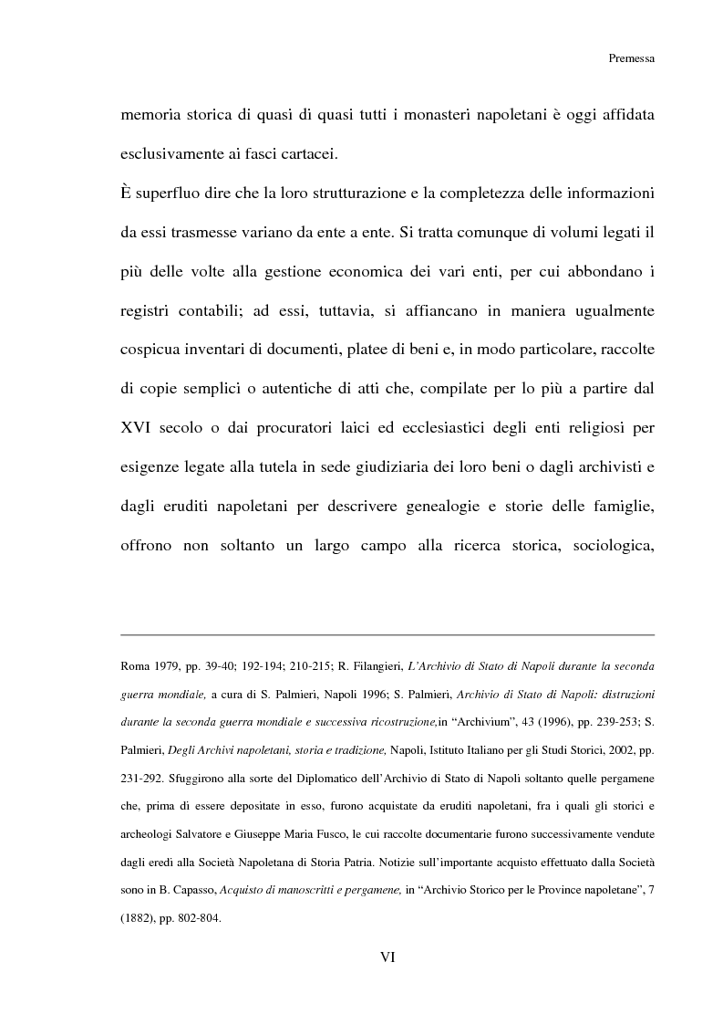 Anteprima della tesi: L'Archivio del monastero di S. Benedetto a Chiaia (Archivio di Stato di Napoli, Corporazioni religiose volumi 1322-1331), Pagina 4