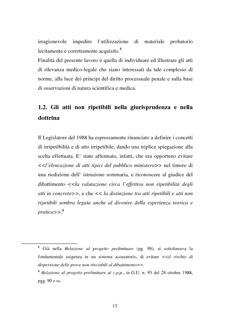 Anteprima della tesi: Atti non ripetibili di rilevanza medico-legale, Pagina 9