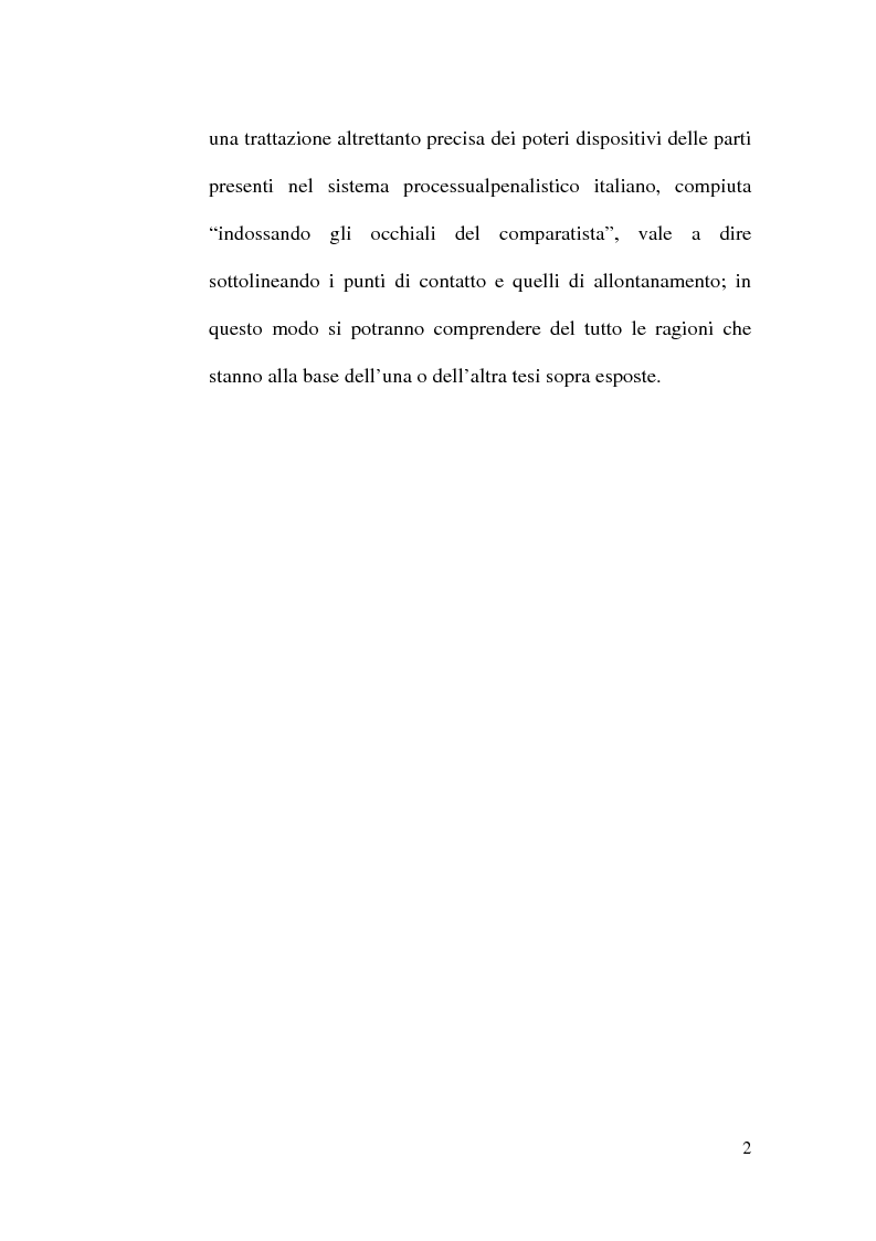 Anteprima della tesi: I poteri dispositivi delle parti nelle esperienze straniere, Pagina 2
