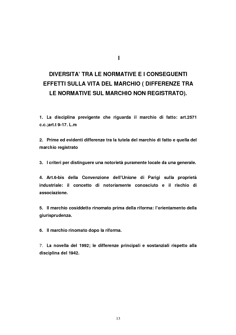 Anteprima della tesi: Il marchio non registrato, Pagina 10