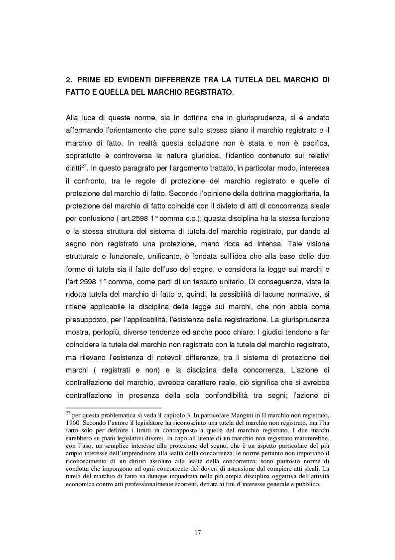 Anteprima della tesi: Il marchio non registrato, Pagina 14