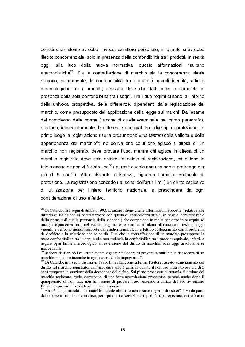 Anteprima della tesi: Il marchio non registrato, Pagina 15