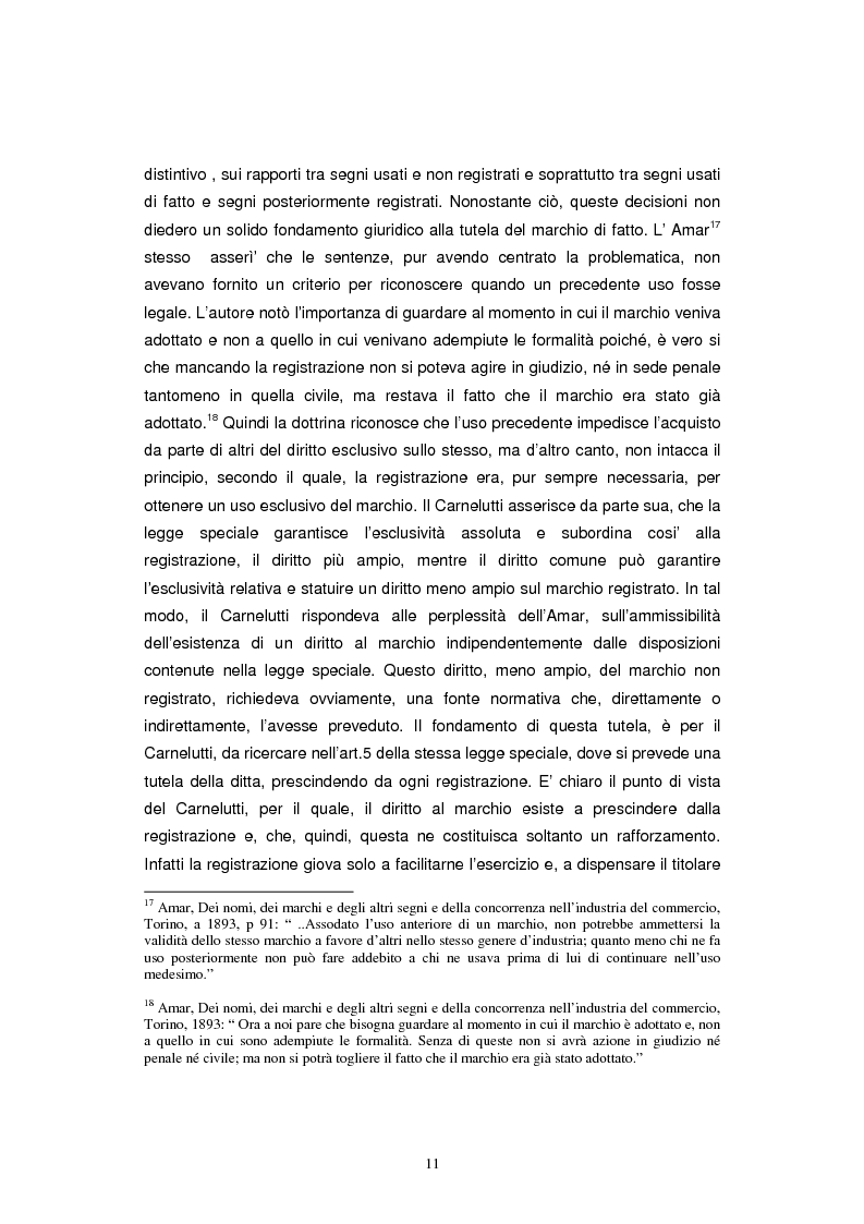 Anteprima della tesi: Il marchio non registrato, Pagina 8