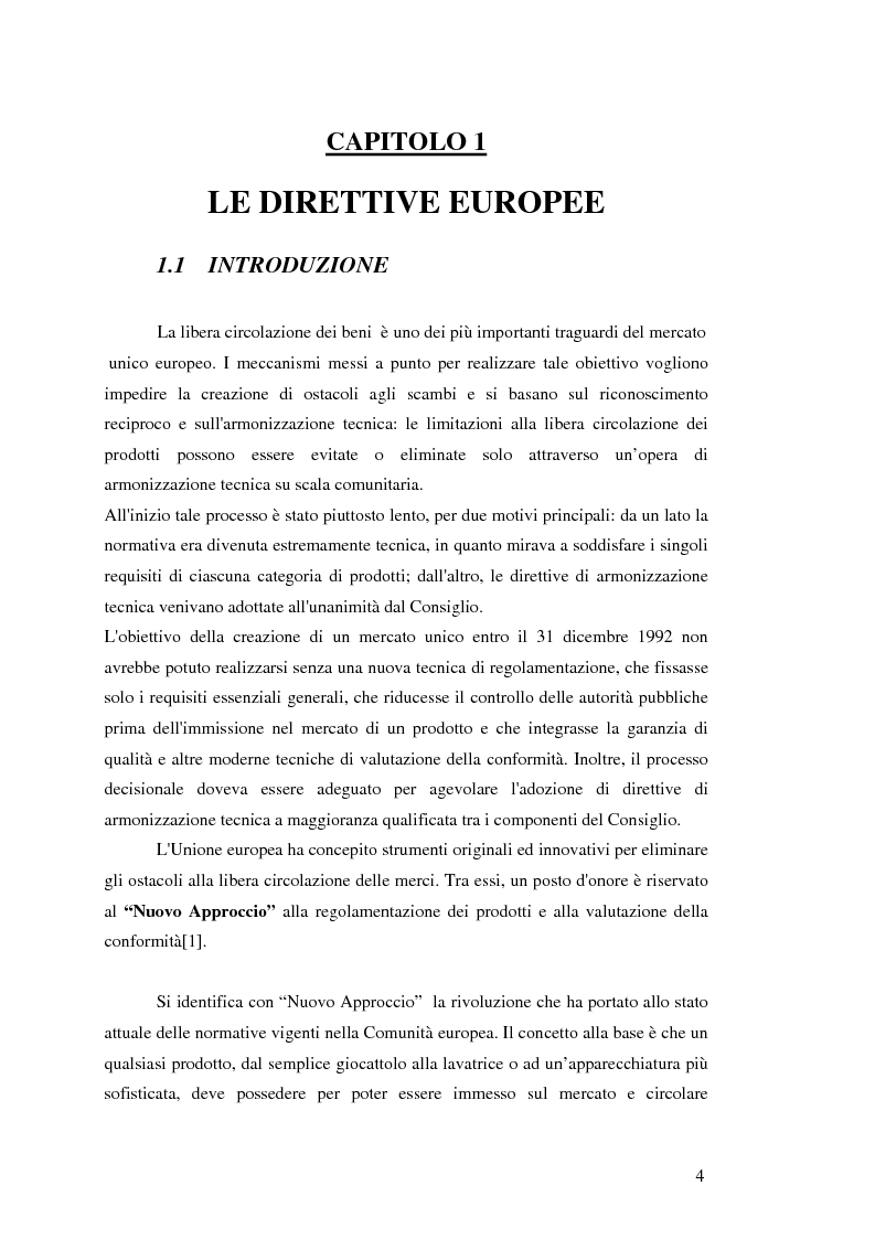 Anteprima della tesi: analisi e applicazione della direttiva R&TTE in un laboratorio di certficazione, Pagina 4