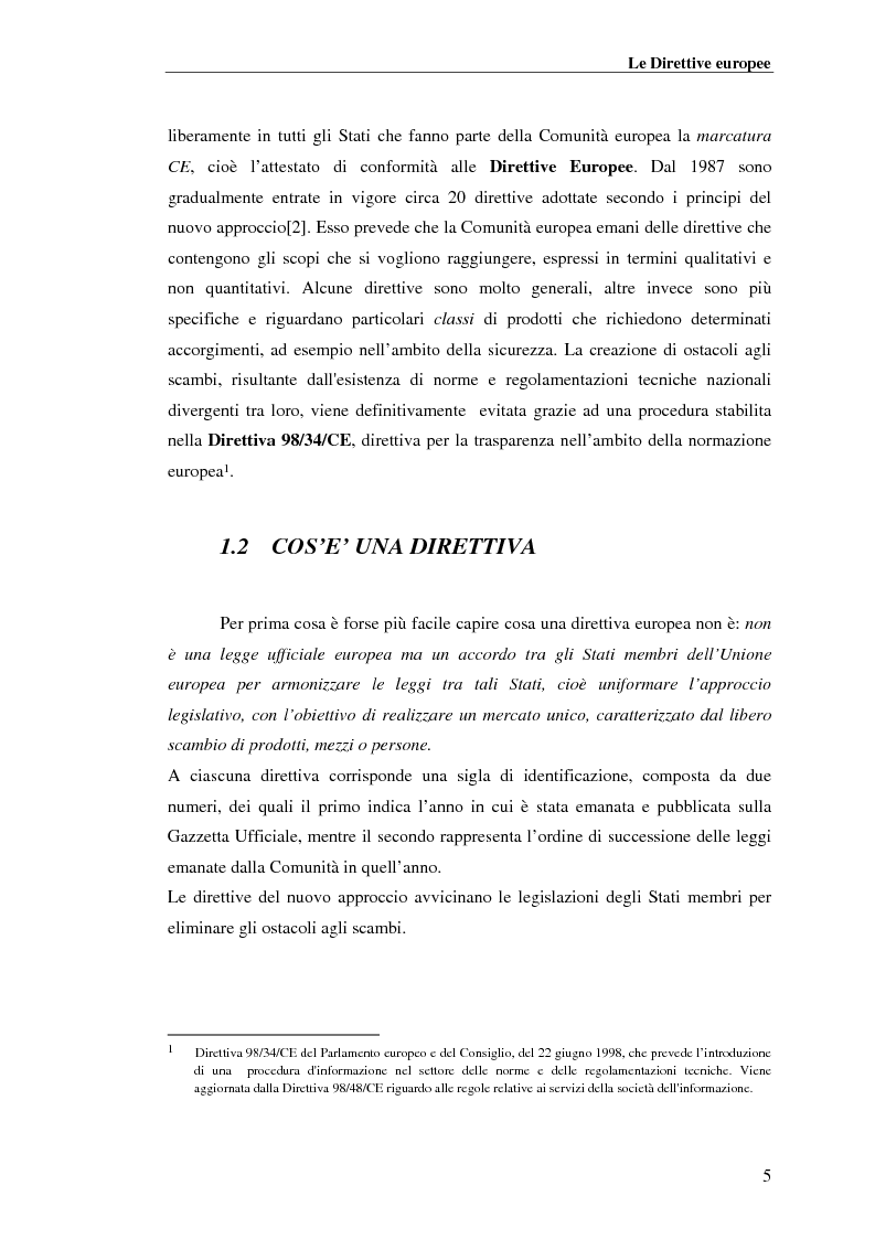 Anteprima della tesi: analisi e applicazione della direttiva R&TTE in un laboratorio di certficazione, Pagina 5