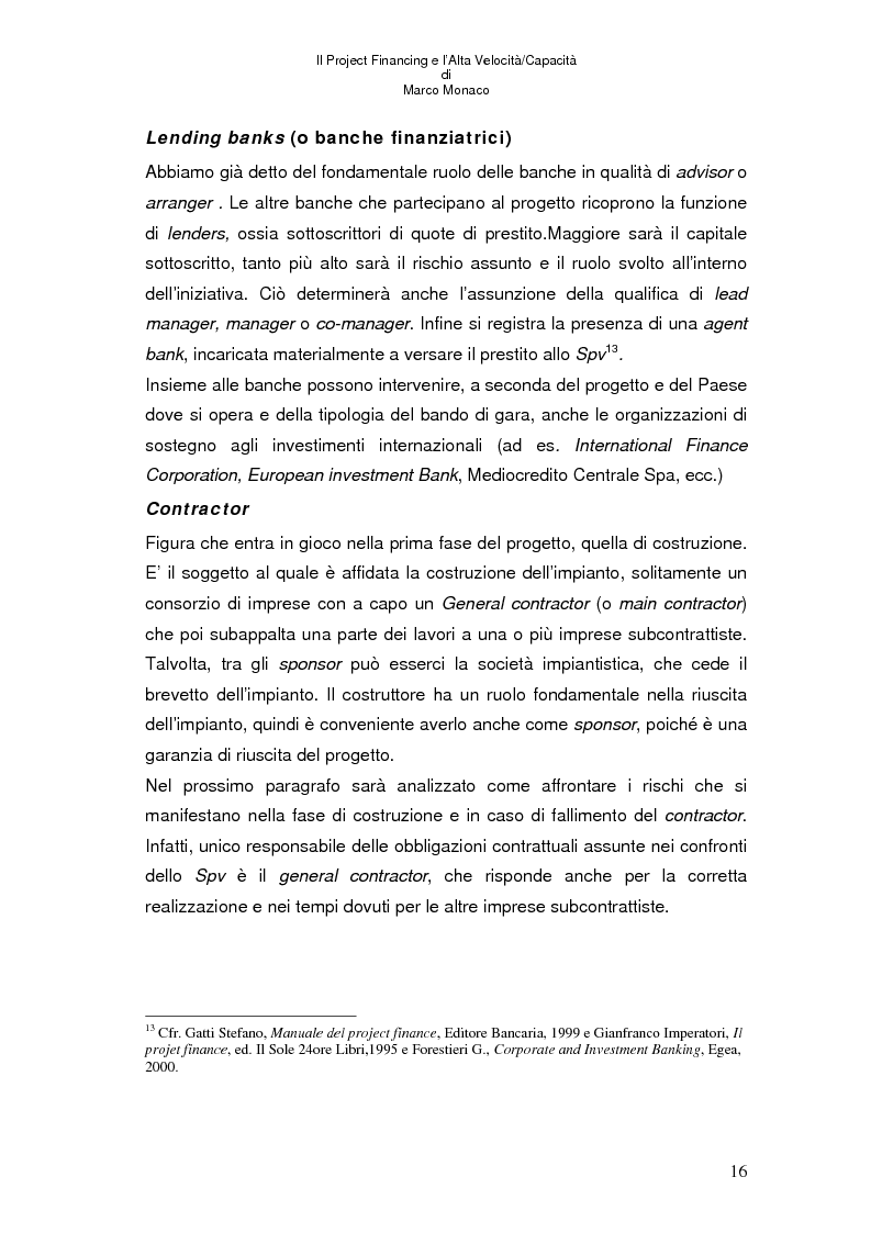 Anteprima della tesi: Il project financing e l'alta velocità/capacità, Pagina 12