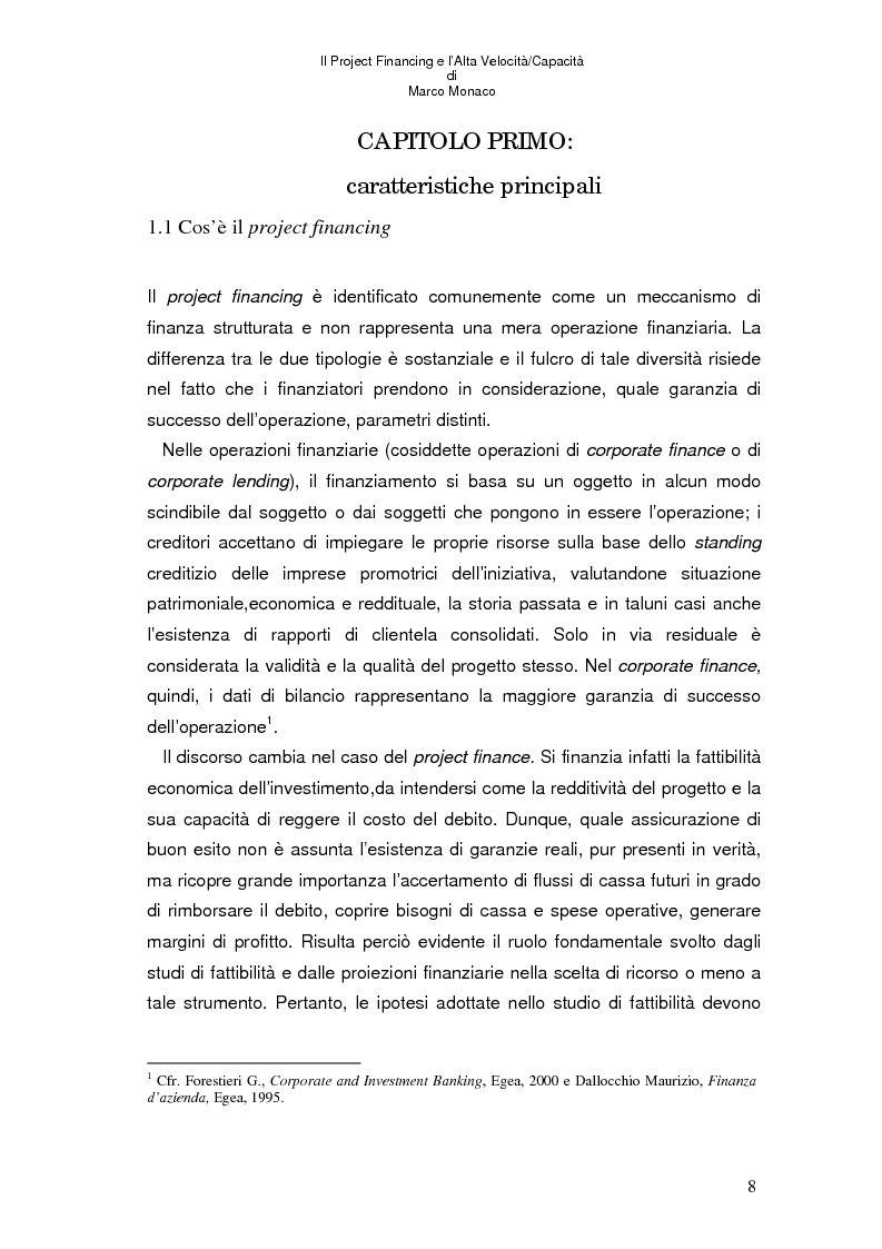 Anteprima della tesi: Il project financing e l'alta velocità/capacità, Pagina 4