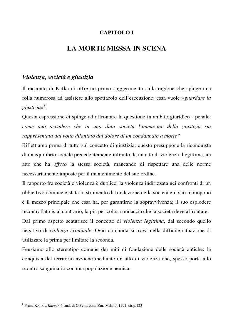 Anteprima della tesi: Lo spettacolo della morte e i suoi aspetti politici, Pagina 8