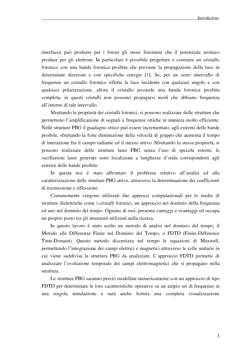 Anteprima della tesi: Studio dell'amplificazione in strutture a banda fotonica proibita, Pagina 2