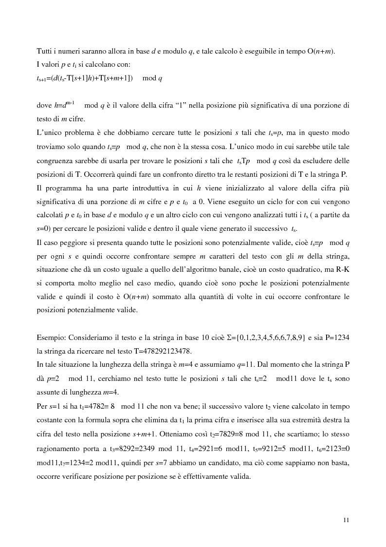 Anteprima della tesi: Teoria e ricerca di patterns in biosequenze, Pagina 8