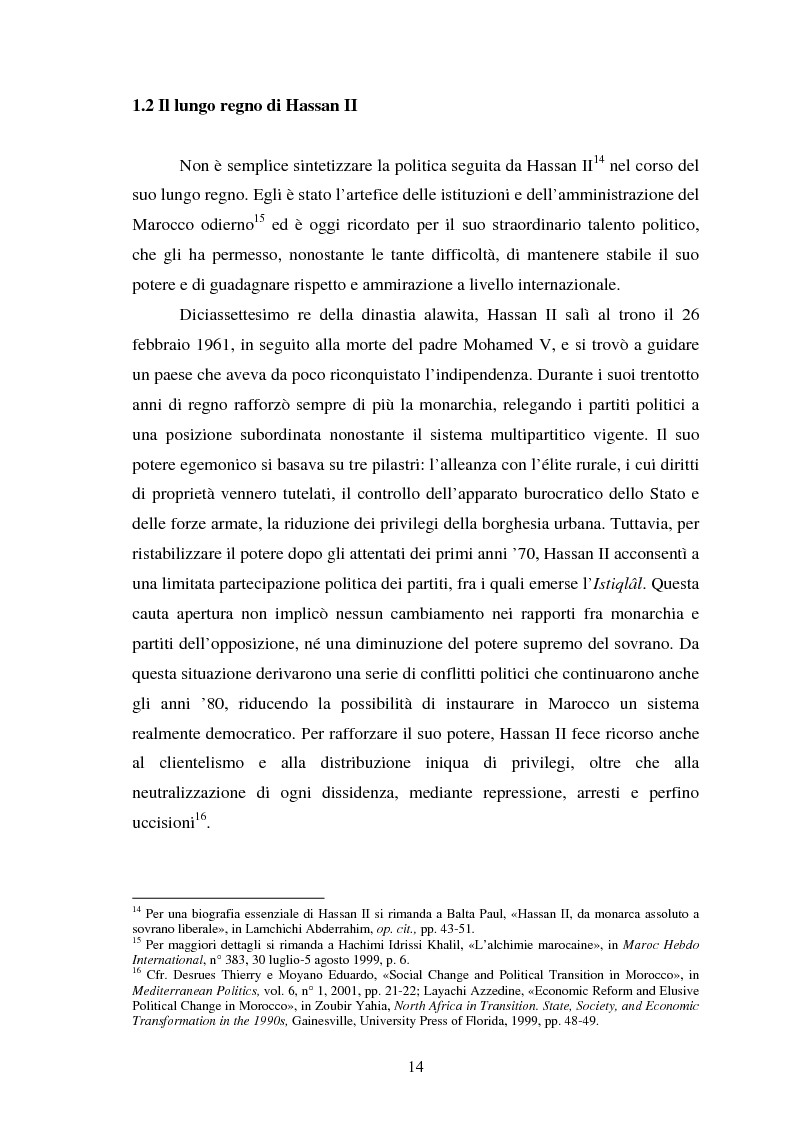 Anteprima della tesi: Il Marocco di Mohamed VI tra tradizione monarchica e tentativi di democratizzazione, Pagina 10