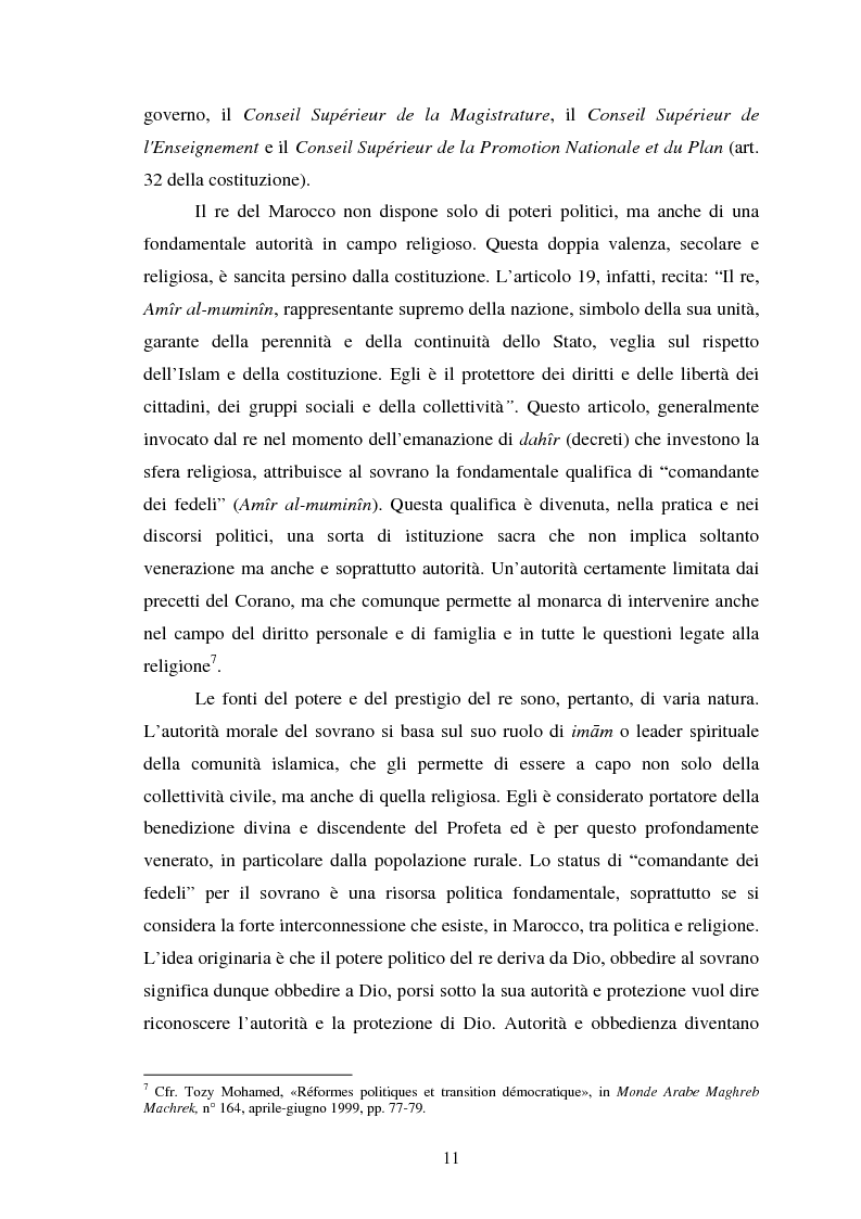 Anteprima della tesi: Il Marocco di Mohamed VI tra tradizione monarchica e tentativi di democratizzazione, Pagina 7