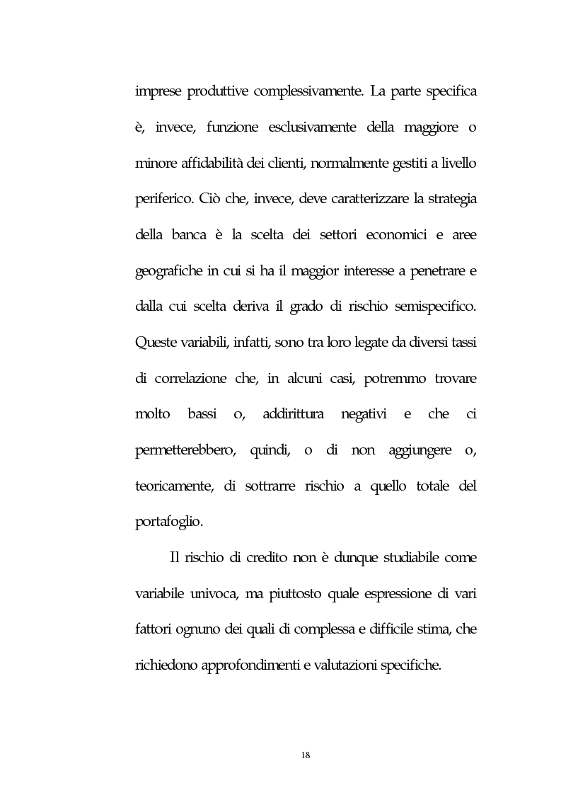 Anteprima della tesi: Il rischio di credito: le metodologie Var, Pagina 16