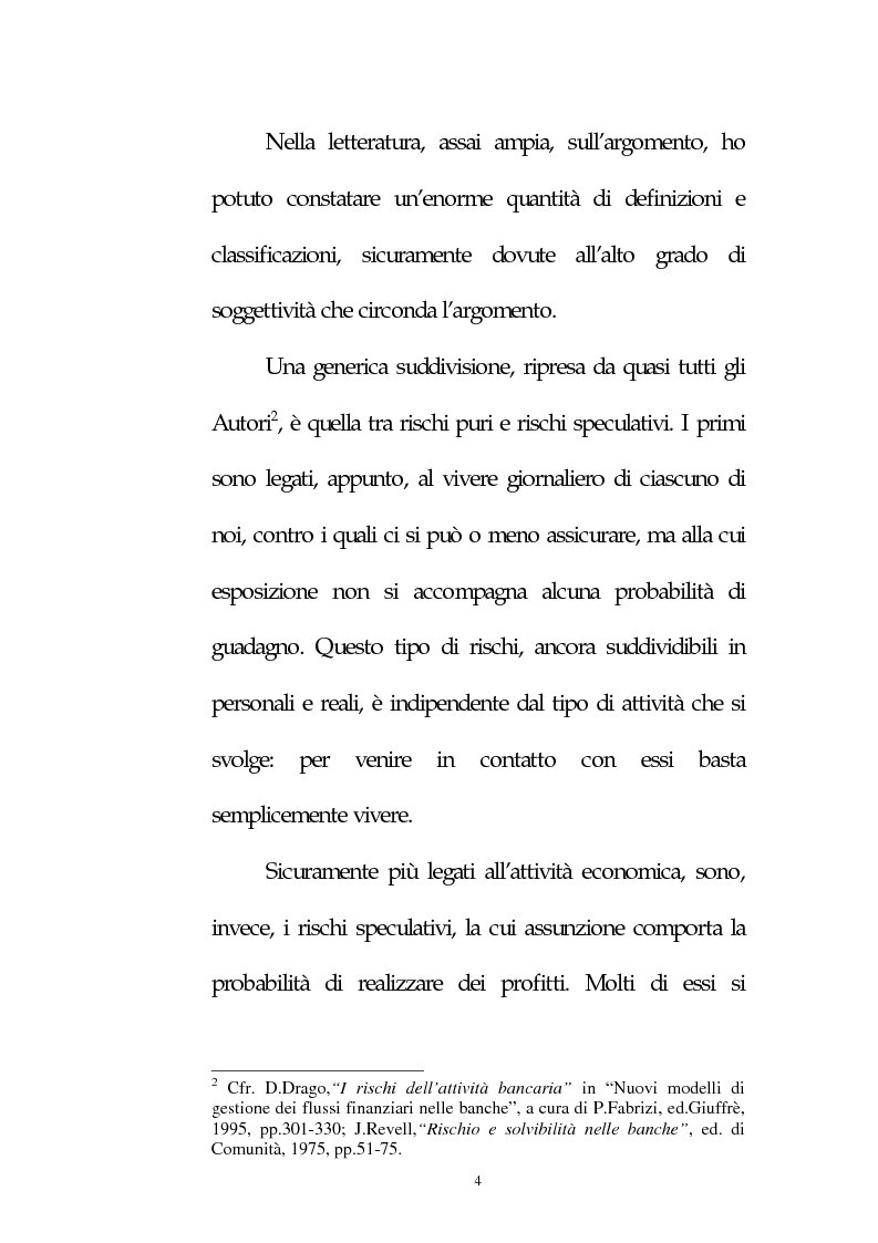 Anteprima della tesi: Il rischio di credito: le metodologie Var, Pagina 2