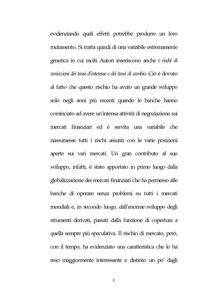 Anteprima della tesi: Il rischio di credito: le metodologie Var, Pagina 6