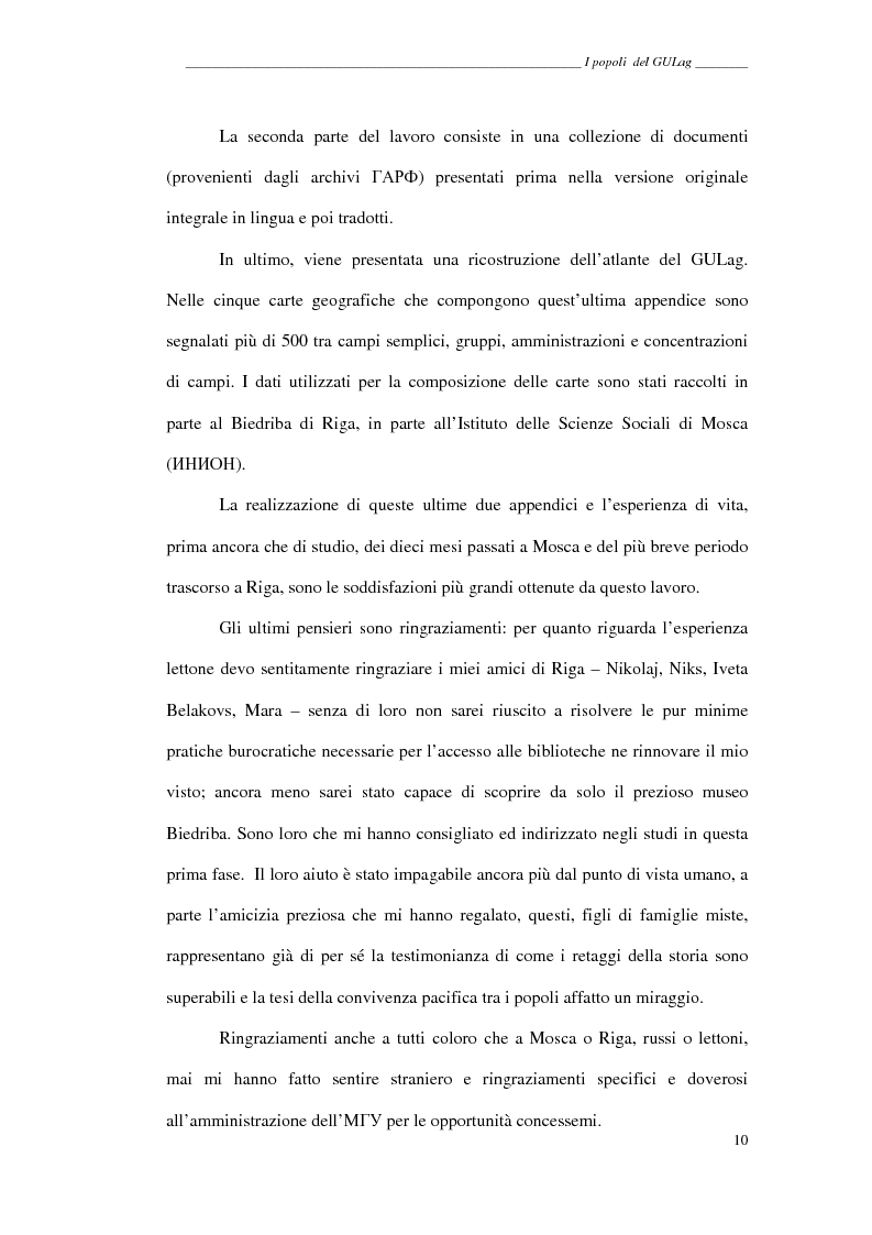 Anteprima della tesi: I popoli del GULag - strategia etnica del regime stalinista, Pagina 6
