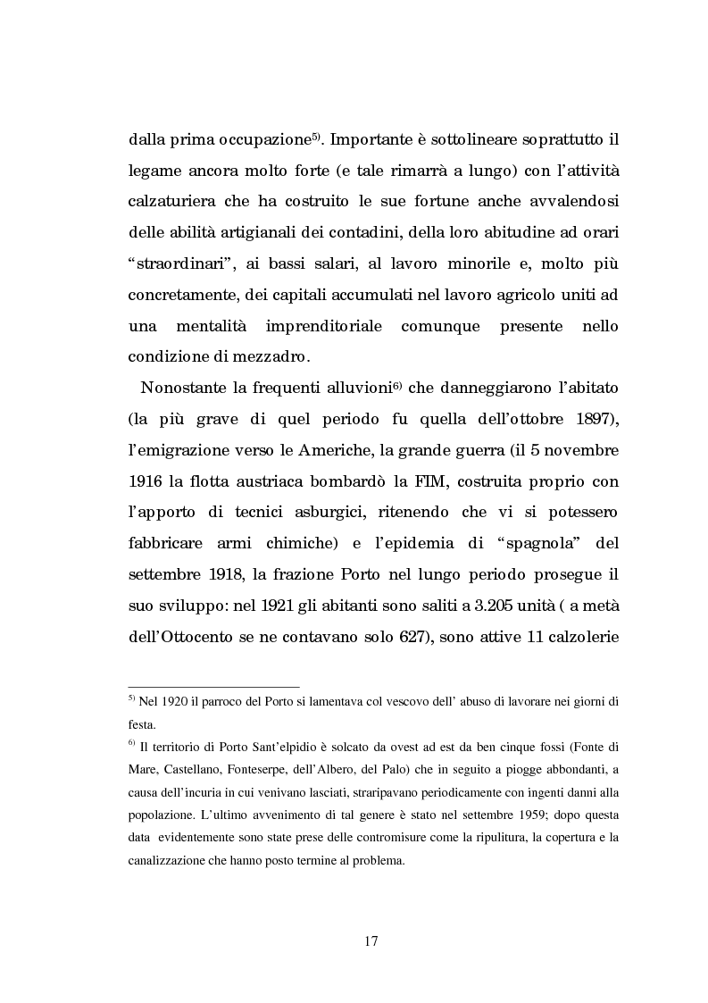 Anteprima della tesi: Un centro calzaturiero delle Marche: Porto Sant'Elpidio dal secondo dopoguerra ad oggi, Pagina 7