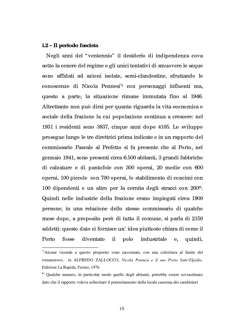 Anteprima della tesi: Un centro calzaturiero delle Marche: Porto Sant'Elpidio dal secondo dopoguerra ad oggi, Pagina 9