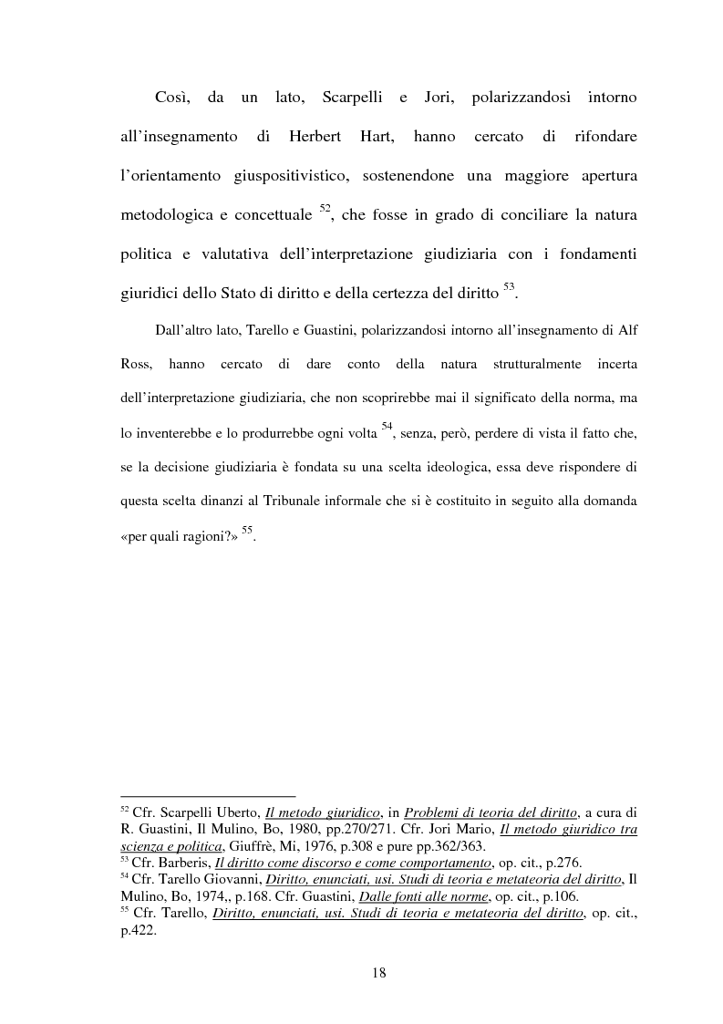 Anteprima della tesi: La Giustificazione. Motivazione e argomentazione nelle decisioni giudiziarie, Pagina 15