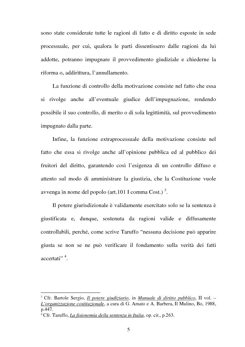Anteprima della tesi: La Giustificazione. Motivazione e argomentazione nelle decisioni giudiziarie, Pagina 2