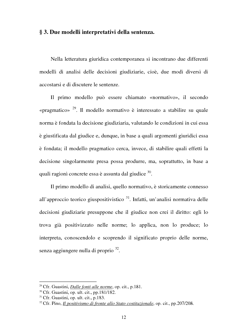 Anteprima della tesi: La Giustificazione. Motivazione e argomentazione nelle decisioni giudiziarie, Pagina 9